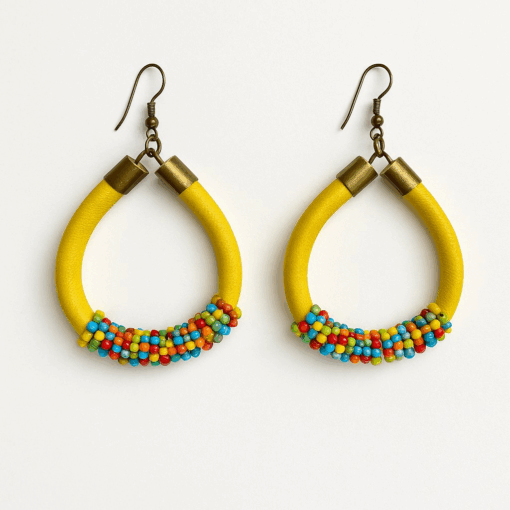 Pistache yellow earrings