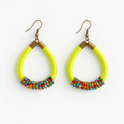 Pistache green earrings
