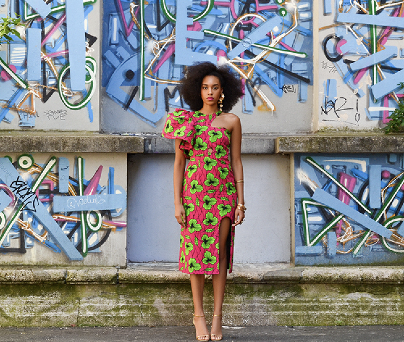 Ensemble en tissu wax- petites séries By Natacha Baco