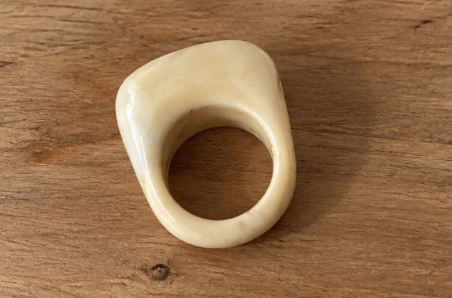 Alma ivory ring