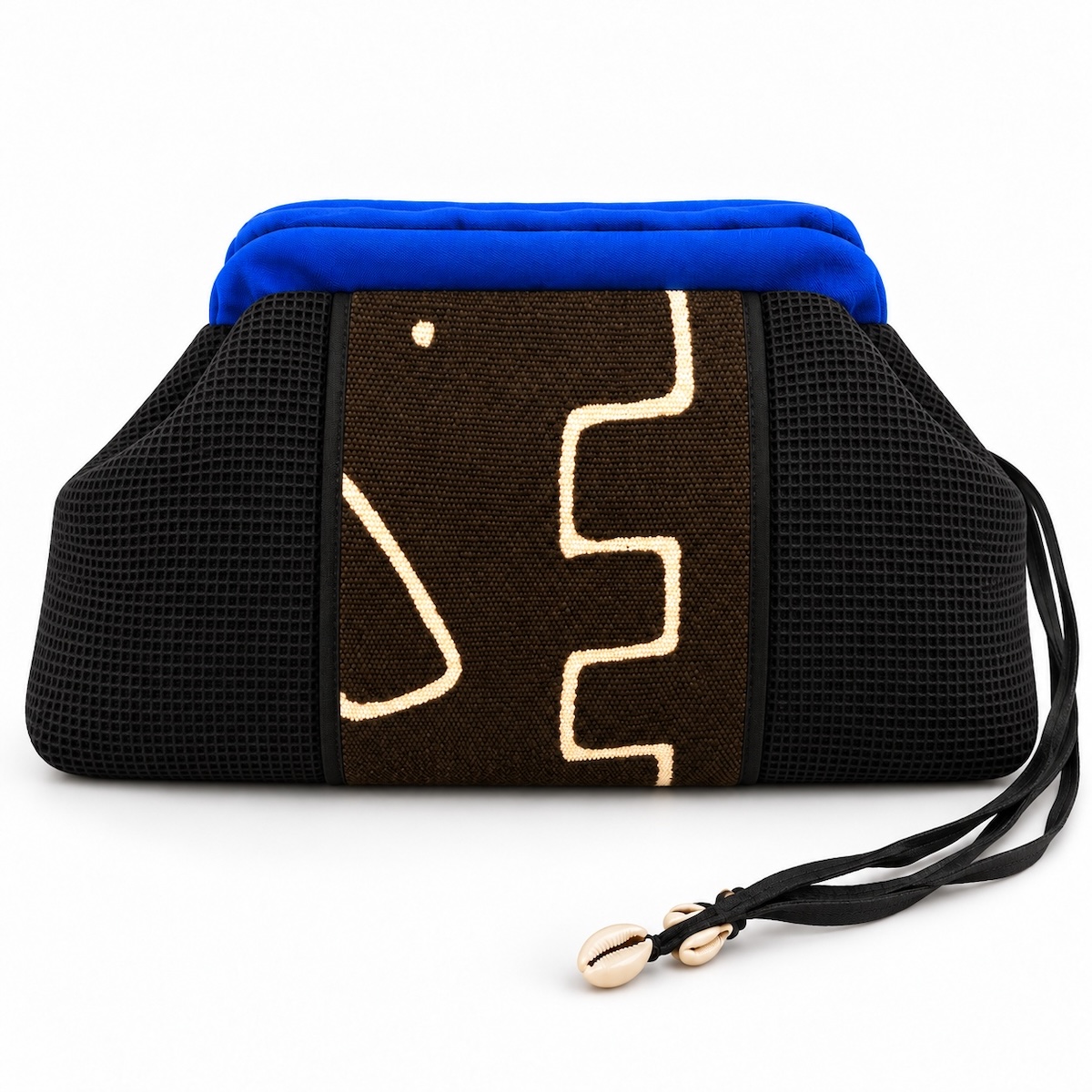 Sac pochette Kasaï en bogolan By Natacha Baco