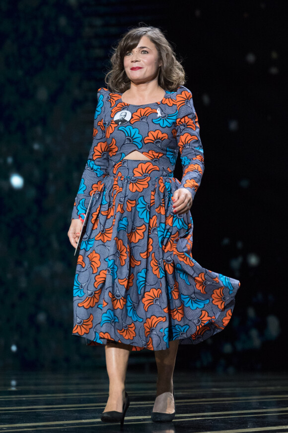 Blanche Gardin at the César Awards in a By Natacha Baco design
