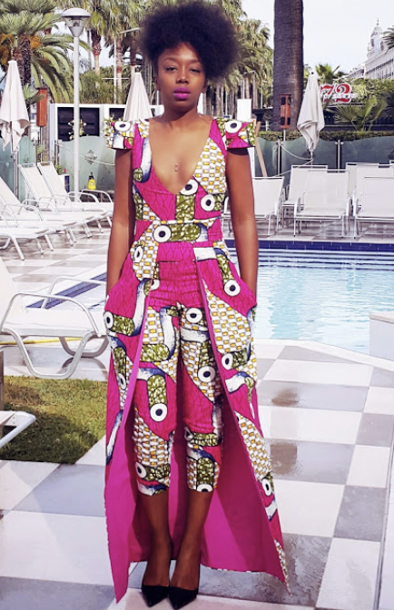 Fatou N'Diaye at the Cannes Film Festival wearing By Natacha Baco
